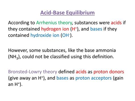 PPT - Acid-Base Equilibrium PowerPoint Presentation, free download - ID ...