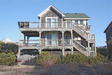 Image detail for -beach house on the Outer Banks at Nags Head, North Carolina, against ...