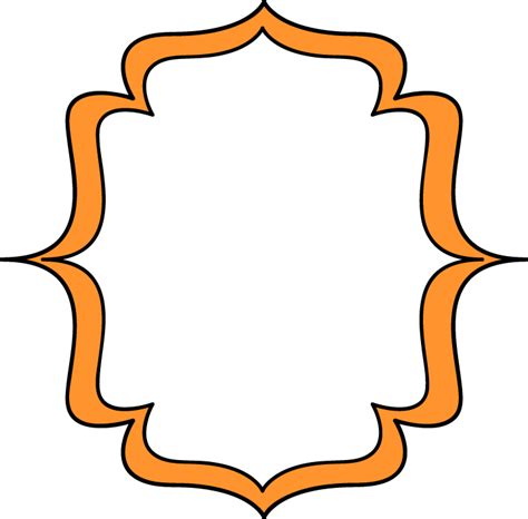 Orange frame clipart - Clipartix