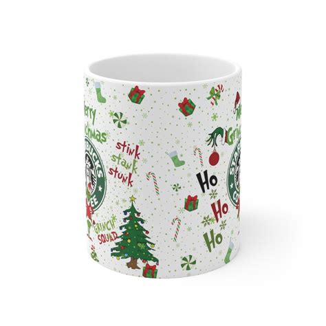 Grinch Coffee Mug Grinch Inspired Grinch Squad Mug Holiday - Etsy