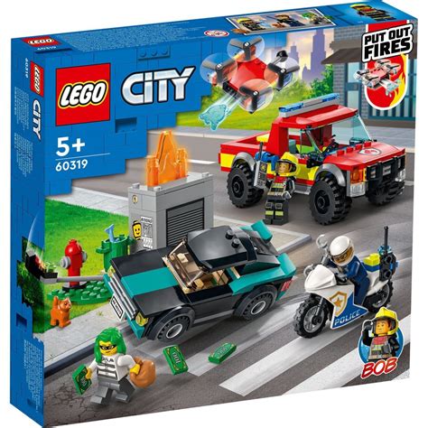 LEGO City Fire Rescue & Police Chase 60319 | BIG W