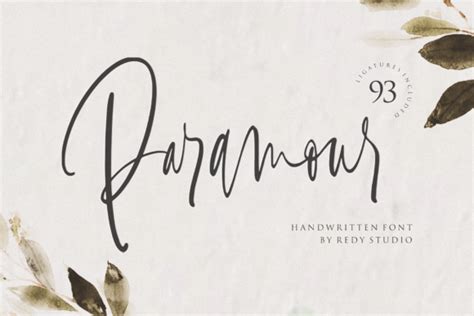 Paramour Font by RedyStudio · Creative Fabrica