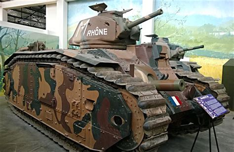 Surviving Char B1 bis Renault French WW2 Heavy Tank Saumur France