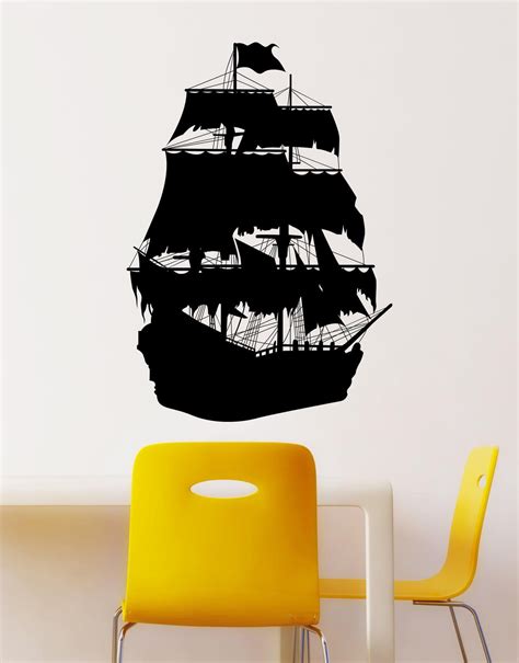 Pirate Ship Wall Decal | Pirate Ship Wall Sticker