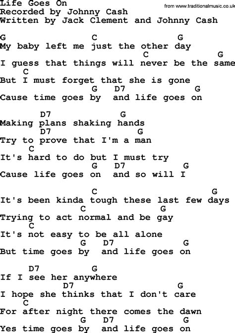 Lyrics Life Goes On