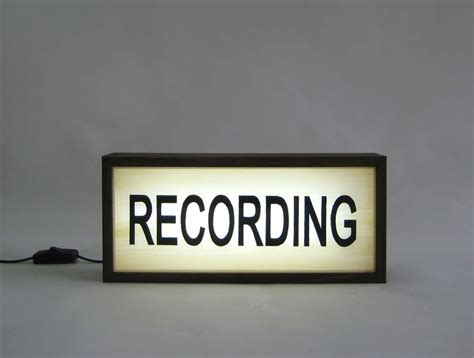 Recording in Progress LED Sign for Music Studio Live - Etsy