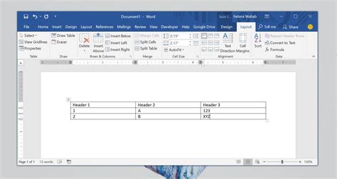 How To Align Table In Word - Printable Templates Free