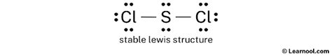 SCl2 Lewis structure - Learnool