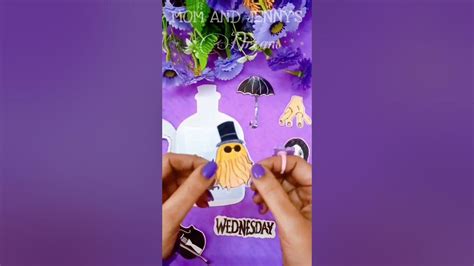 Diy Wednesday Addams stickers & Sticker Pouch 🖤💀/Wednesday craft/Diy paper sticker notebook/# ...