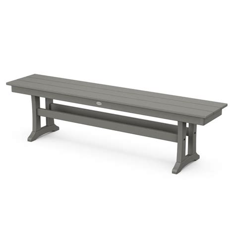 POLYWOOD® Farmhouse Trestle 65" Bench - PL36-T1L1