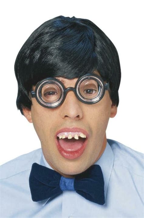 Nerd Spec Glasses plastic costume round thick intellectual look lenses scientist #Rubies | Nerd ...