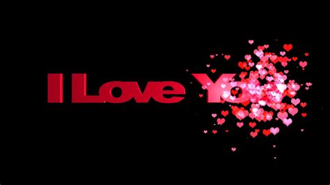 HD I Love You Animated Text Message - YouTube