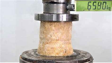 How Strong is Pykrete? Hydraulic Press Test!