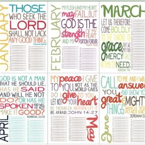 5 Best Images of Daily Bible Verse Calendar Printable - Free Daily ...