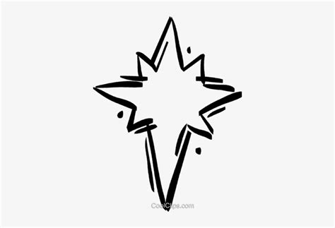 Christmas Star Royalty Free Vector Clip Art Illustration - Christmas Star Vector Png Transparent ...