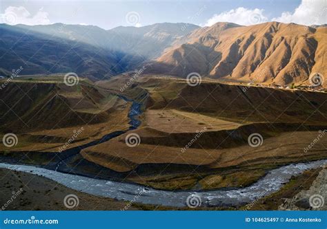 Beautiful Scenery with a View of the Mountains of Georgia Stock Image ...