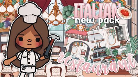 *NEW PACK* COZY RESTAURANT! 🍝 || with voice 🔊 || Toca Boca Speedbuild - YouTube