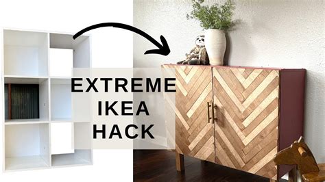 DIY IKEA HACK Kallax Transformation | Modern Sideboard | Starting my Daughters Room Makeover ...