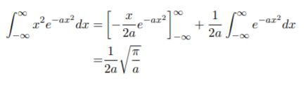 calculus - integration of a gaussian with $x^2$ - Mathematics Stack Exchange