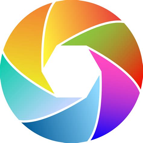 Clipart - Colorful Shutter Icon 2