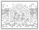 Easy Nativity Coloring Pages sketch template