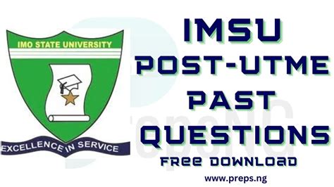 IMSU Post UTME Past Questions and Answers | Free Download - PrepsNG Scholars