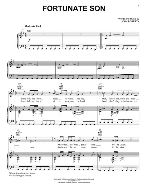 Fortunate Son | Sheet Music Direct