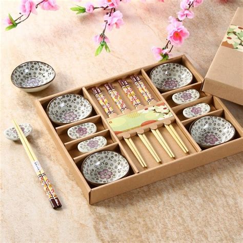 Creative Japanese Ceramic Sushi Serving Set With Sauce Dishes Chopsticks Rest Assorted Color ...