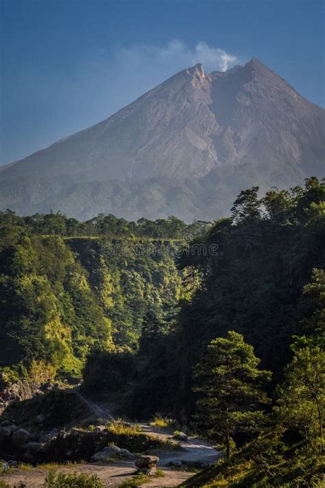 Mount Merapi, Indonesia Volcano Landscape View Stock Image - Image of asia, culture: 188687877