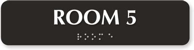 Braille Room Signs | Braille Room Number Signs