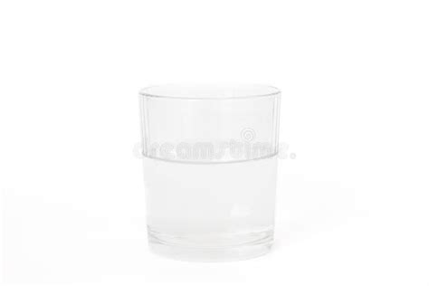 Water In A Glass On A White Background. Drink Stock Photo - Image of ...