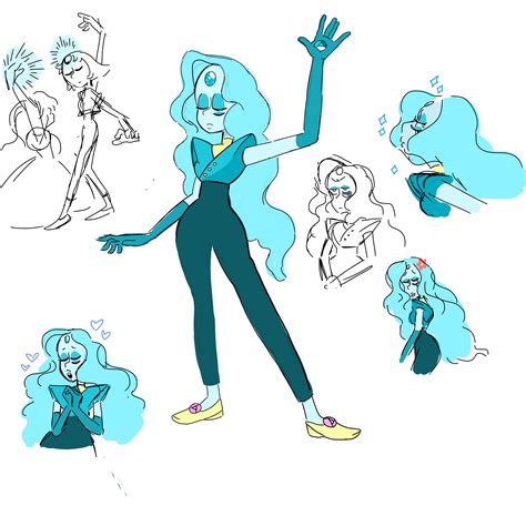 Pearl and Sapphire fusion sketches : stevenuniverse