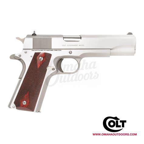 Colt Classic 1911 Government Stainless Pistol 38 Super 5" O1911C-SS38 ...