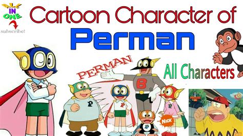 Cartoon character of Perman/all Characters - YouTube