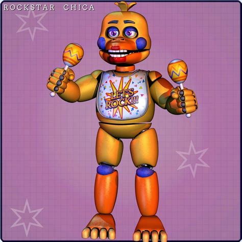 Rockstar Chica v1 - [FNaF 6 Blender] by ChuizaProductions | Fnaf drawings, Fnaf, Fnaf characters