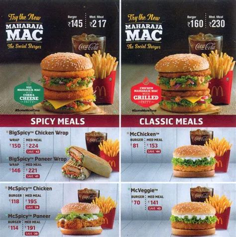 McDonald's Menu, Menu for McDonald's, Attavar, Mangalore - Zomato