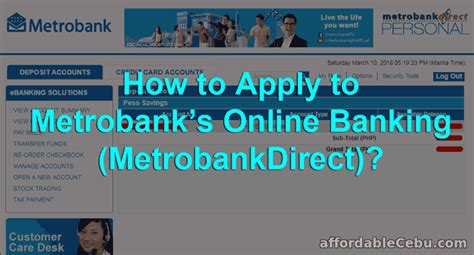 How to Enroll in Metrobank Online Banking (MetrobankDirect)? - Banking 942