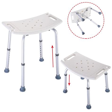 Zimtown Adjustable Elderly Bathtub Bath Shower Seat Chair Bench Stool Seat - Walmart.com ...