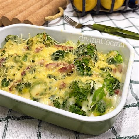 Brócoli gratinado fácil - Receta de DIVINA COCINA