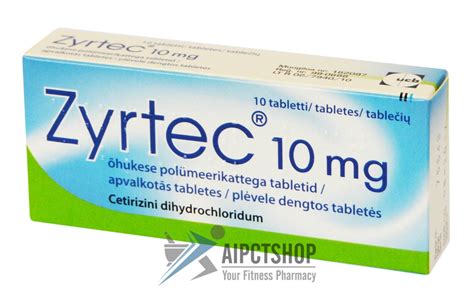 Buy Zyrtec (Cetirizine) 10 mg 250 tablets online - Aipctshop.com