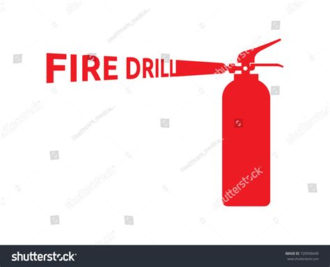 Fire Drill Vector Design Stock Vector (Royalty Free) 720936640 | Shutterstock