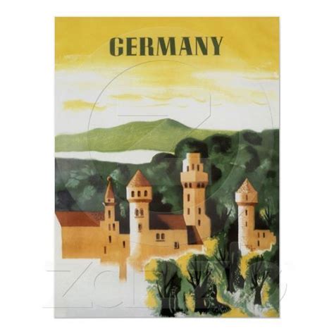 Germany Poster | Zazzle | Vintage travel posters, Travel posters, Vintage posters