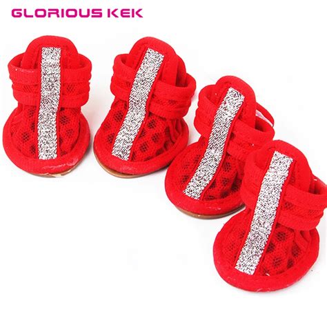 Dog Shoes Summer Breathable Mesh Cute Small Dog Shoes for Chihuahua ...