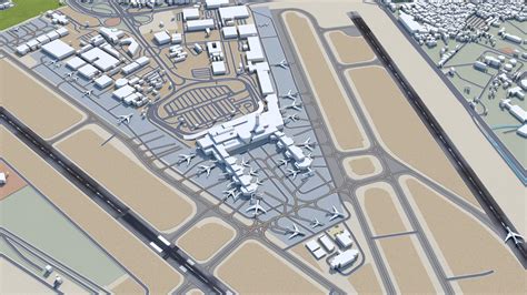 Beirut Rafic Hariri Airport - 3D Model by 3dstudio