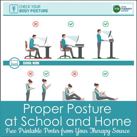 How to Maintain Good Posture at School and Home - Your Therapy Source