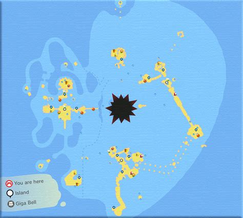 Full high-res Bowser's Fury map! (And for completionists: a version ...