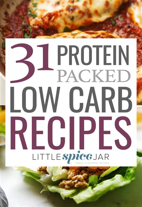 31 Protein Packed Low Carb Recipes | Little Spice Jar