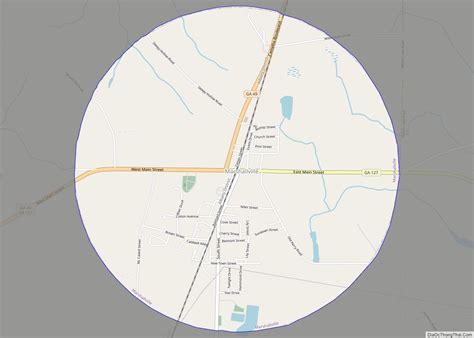 Map of Marshallville city, Georgia - Thong Thai Real