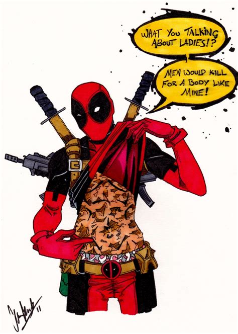 Deadpool, in Callum Laird's Comic Book Characters. Comic Art Gallery Room