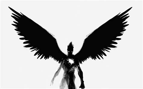 Demon Wings Drawing BW HD wallpaper | art and paintings | Wallpaper Better